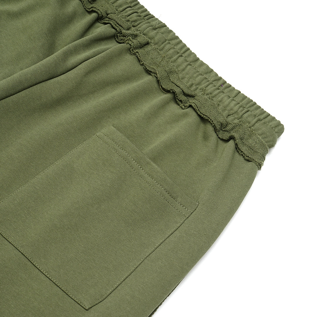 YOUNGLA Deconstructed Terry Shorts