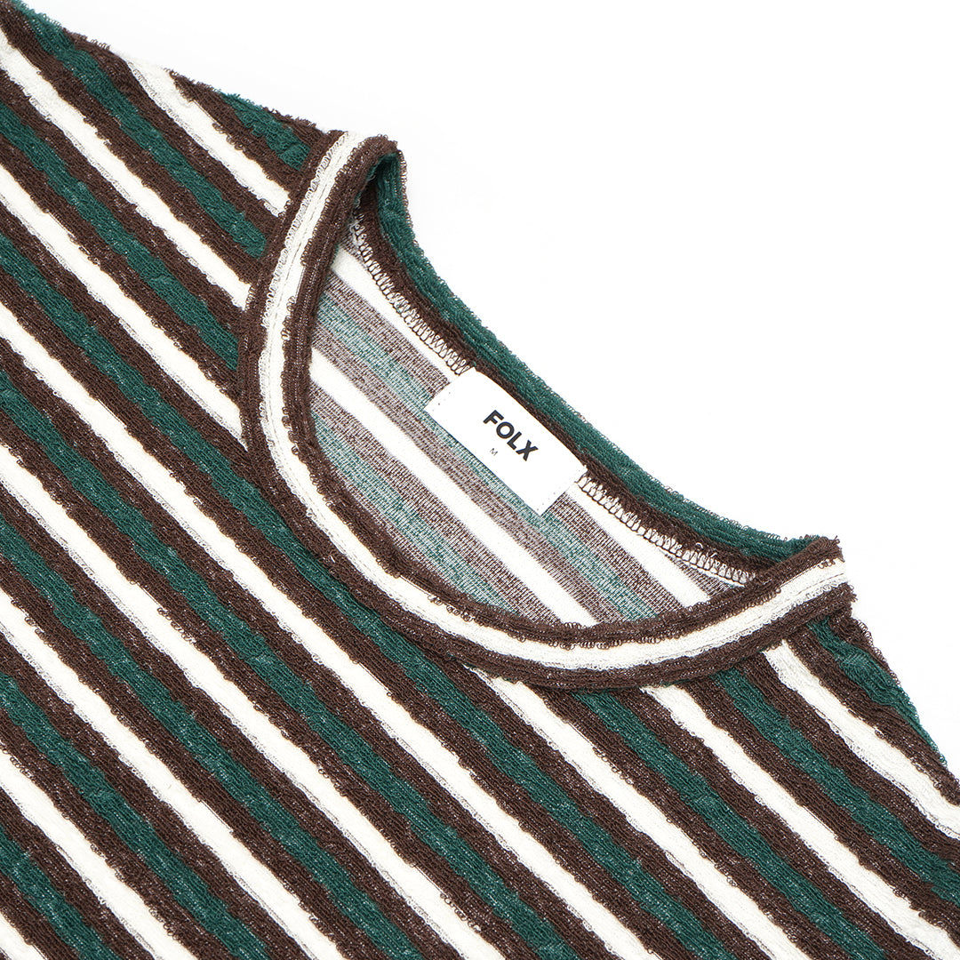 FOLX Stripes Terry Pocket T-Shirt