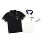 M7B Partial Monogram Collar Polo Shirt