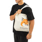 MKS Orange Fox Head Tote Bag