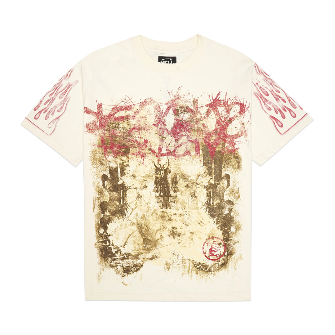 Hellstar Crucifixion Fire T-Shirt