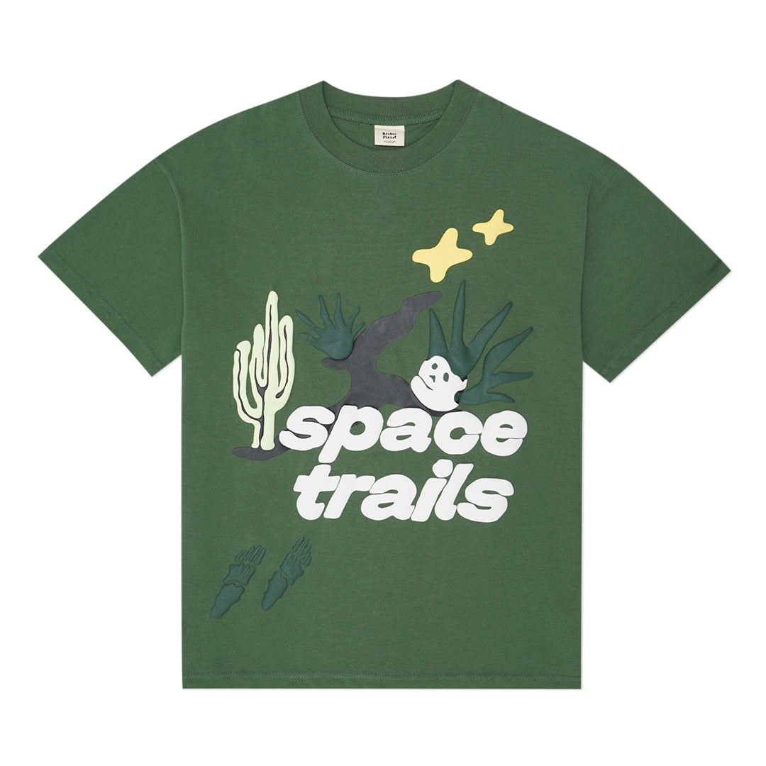 Broken Planet Skull Space Trails T-Shirt