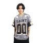 Saint Michael Double Skulls 00 American Retro Jersey T-Shirt