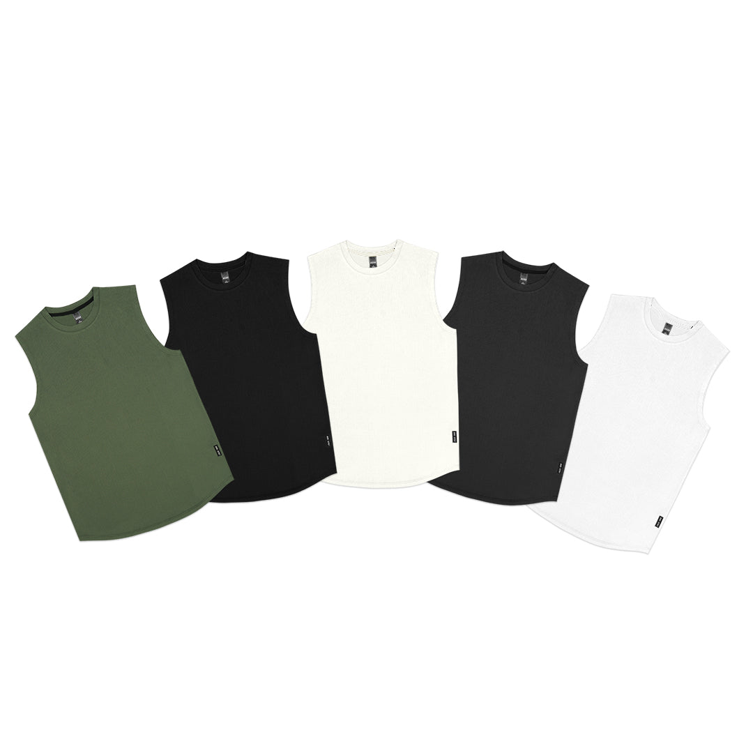 ASRV Run Cutoff Back Logo Tank Top