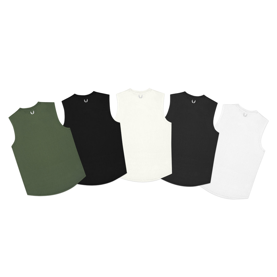 ASRV Run Cutoff Back Logo Tank Top