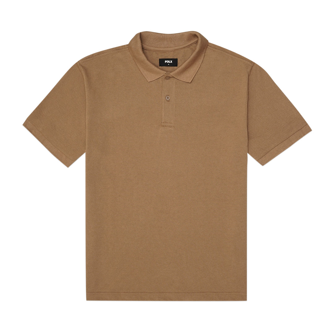 FOLX Basic Two-Button Polo Shirt