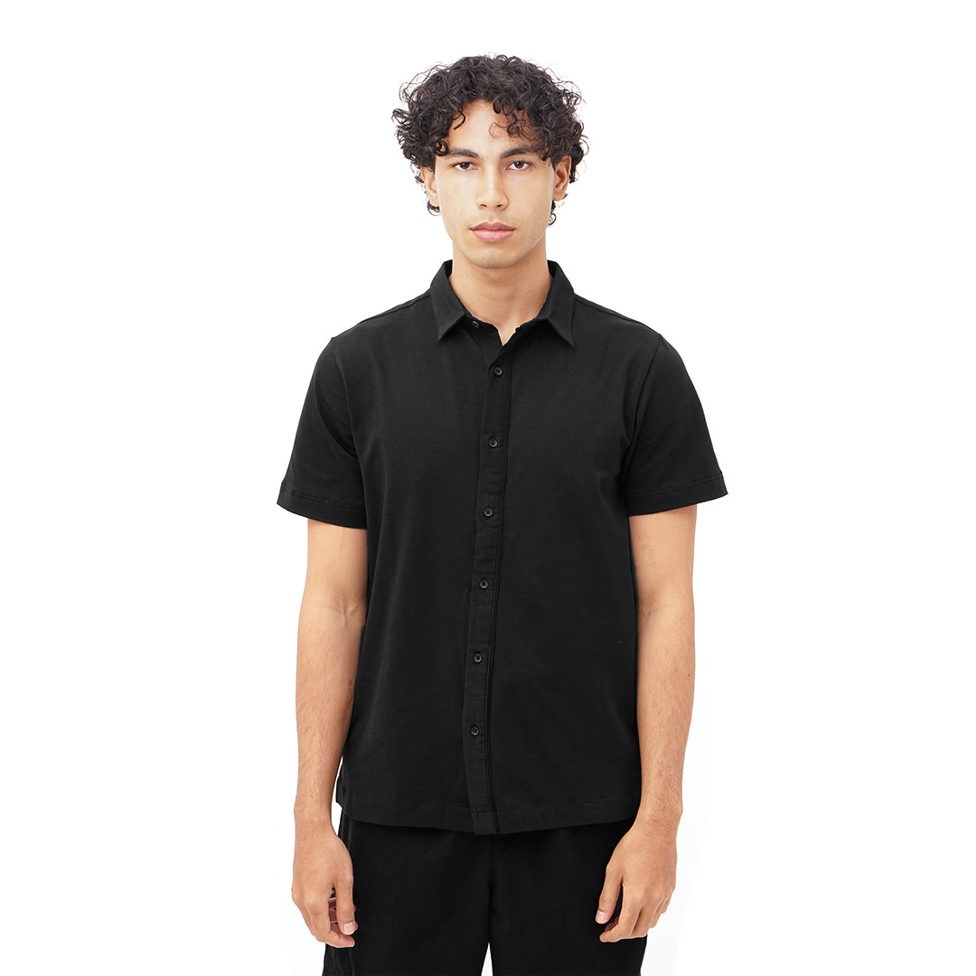 FOLX Double Plackets Short Sleeve Shirt
