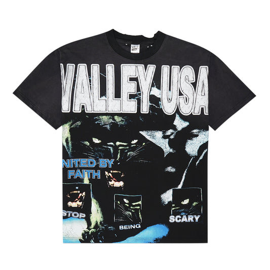 VALE USA Black Panther Faith Bling T-Shirt
