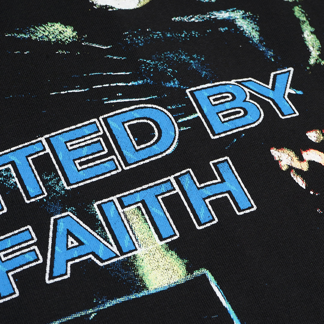 VALE USA Black Panther Faith Bling T-Shirt