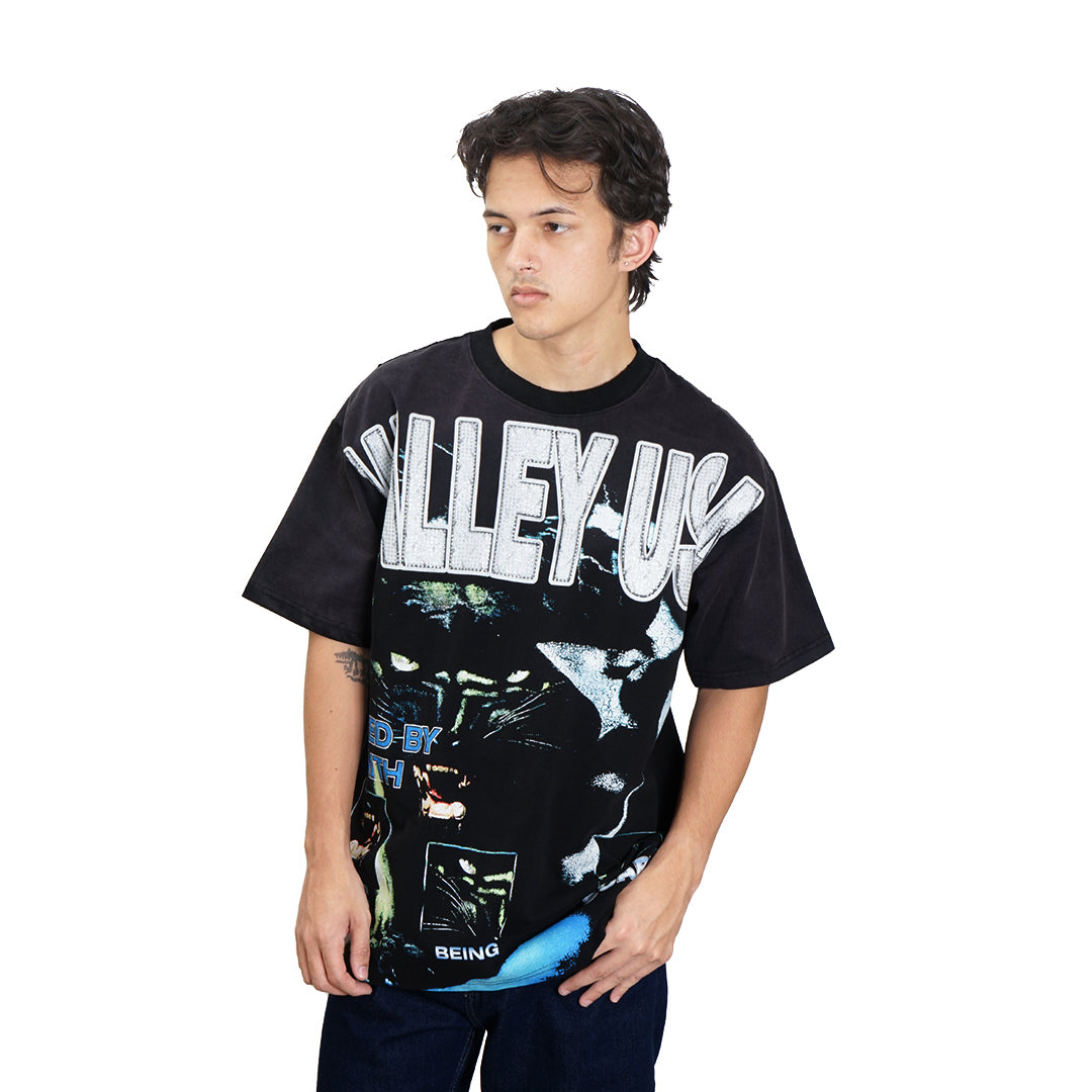 VALE USA Black Panther Faith Bling T-Shirt