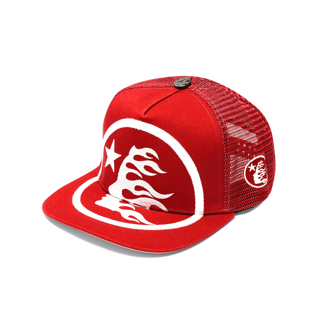 Hellstar Big Circle Logo Trucker Snapback Cap