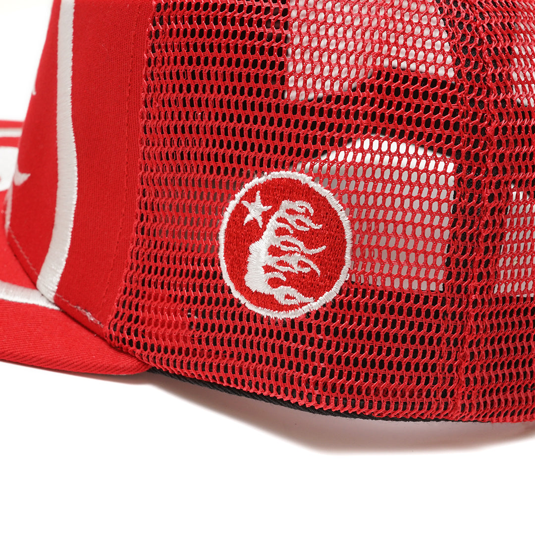 Hellstar Big Circle Logo Trucker Snapback Cap