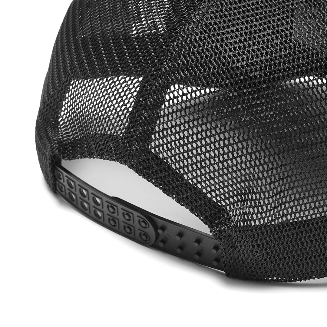 Hellstar White Logo Mesh Trucker Baseball Cap