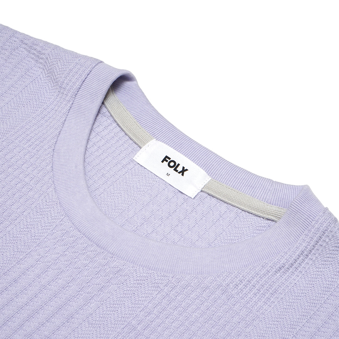 FOLX Round Neck Multi Pattern T-Shirt