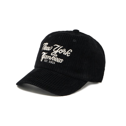 M7B Cursive Corduroy Baseball Cap