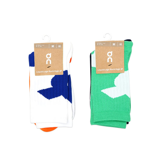 On Cloud Liquid Logo High Socks 2-Pair Pack