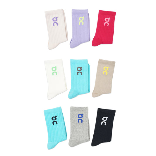 On Cloud Logo Colorful Mid Socks 3-Pair Pack