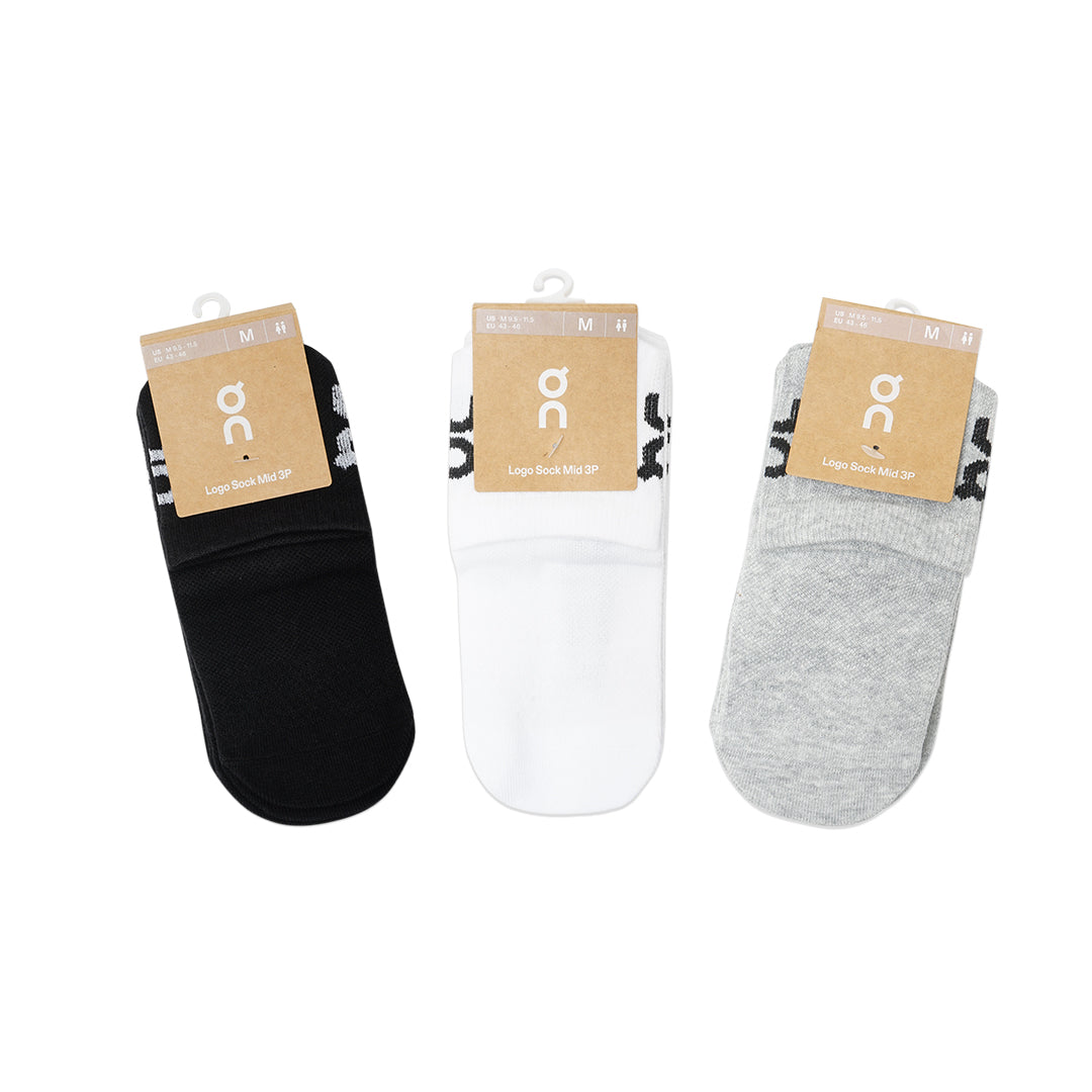 On Cloud Logo Ankle Socks 3-Pair Pack