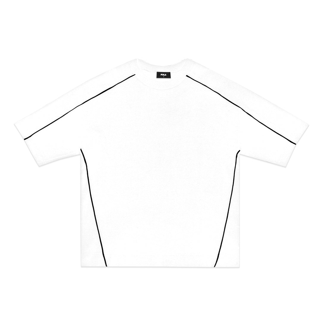 FOLX Contrast Piping Interlock T-Shirt