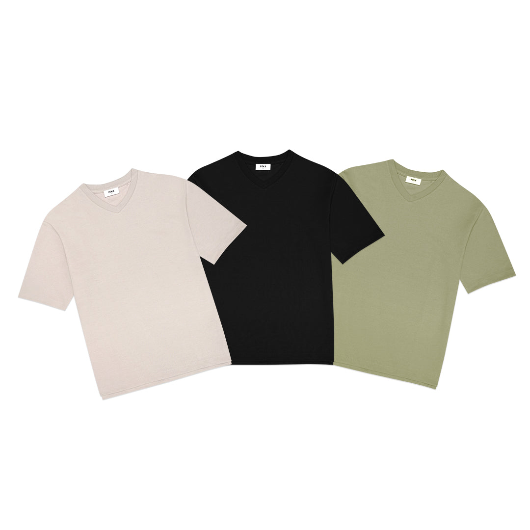 FOLX V-Neck Oversized T-Shirt