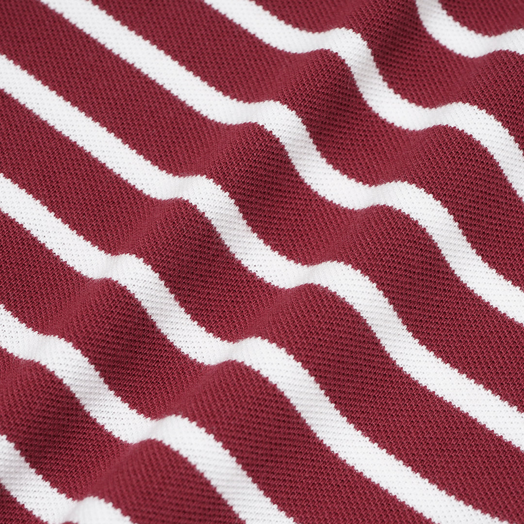 FOLX Stripes Pique Polo Shirt