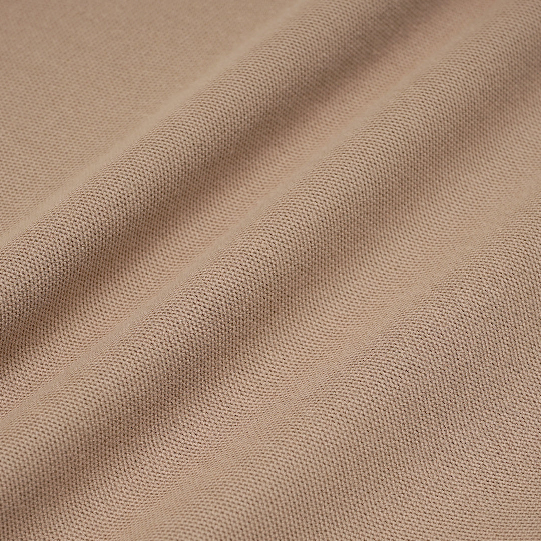 FOLX Grandad Collar Pique Polo Shirt