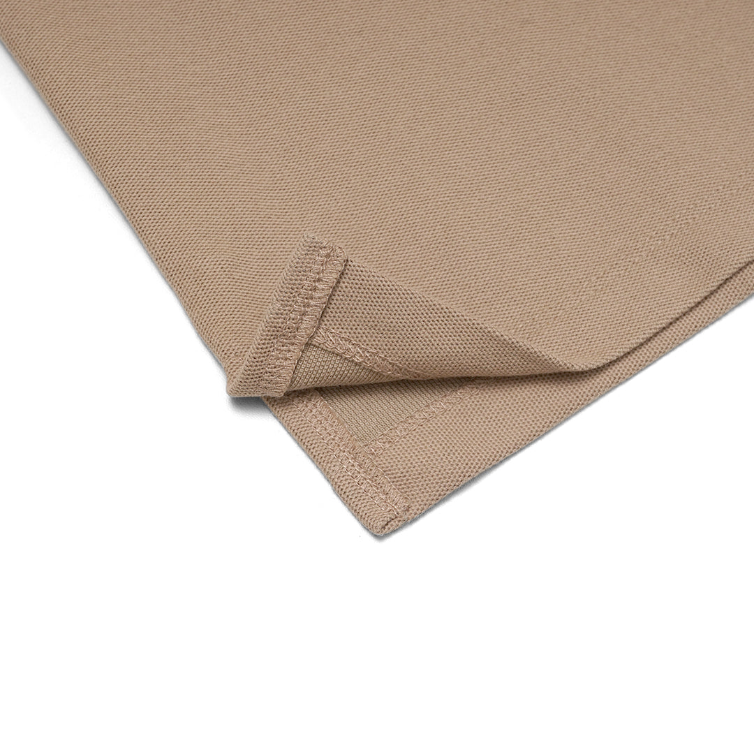 FOLX Grandad Collar Pique Polo Shirt