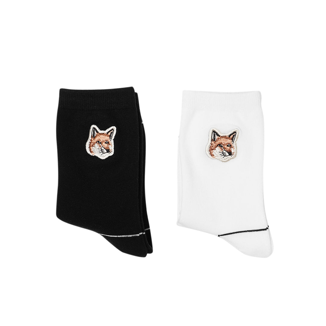 MKS Bicolor Fox Head Mid Socks