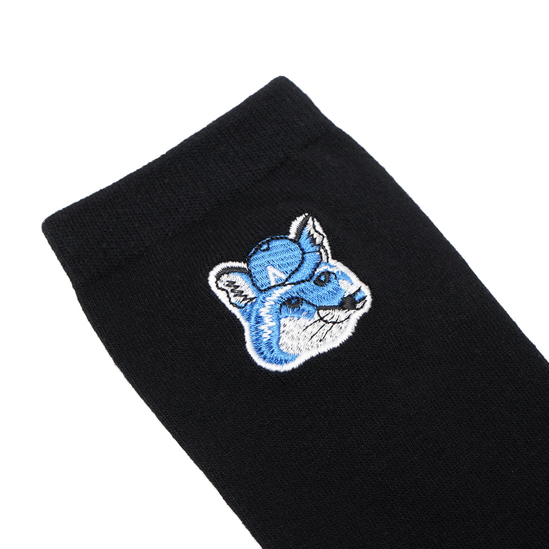 MKS Bicolor Fox Head Mid Socks