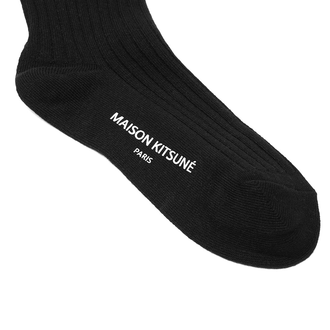 MKS Bicolor Stripes Fox Head Mid Socks