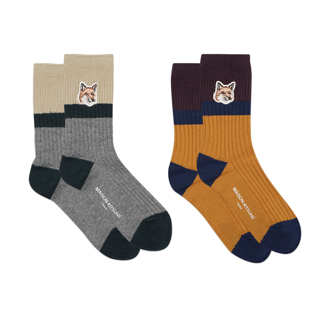 MKS Fox Head Multicolor Mid Socks