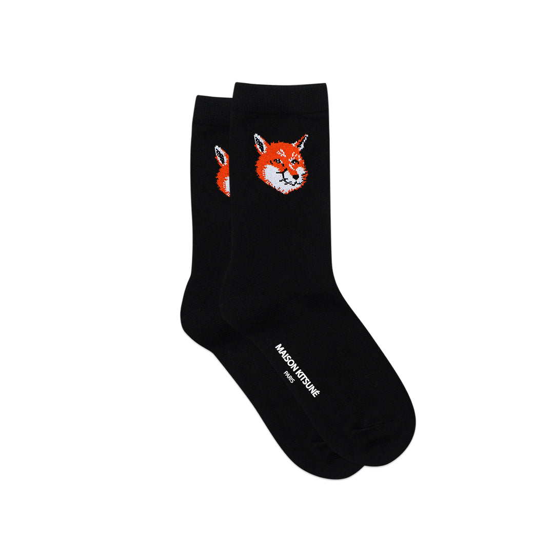 MKS Jacquard Fox Head Mid Socks
