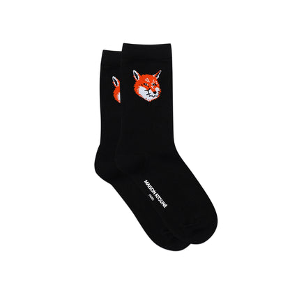 MKS Jacquard Fox Head Mid Socks