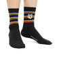 MKS Multicolor Stripes Fox Head Mid Socks