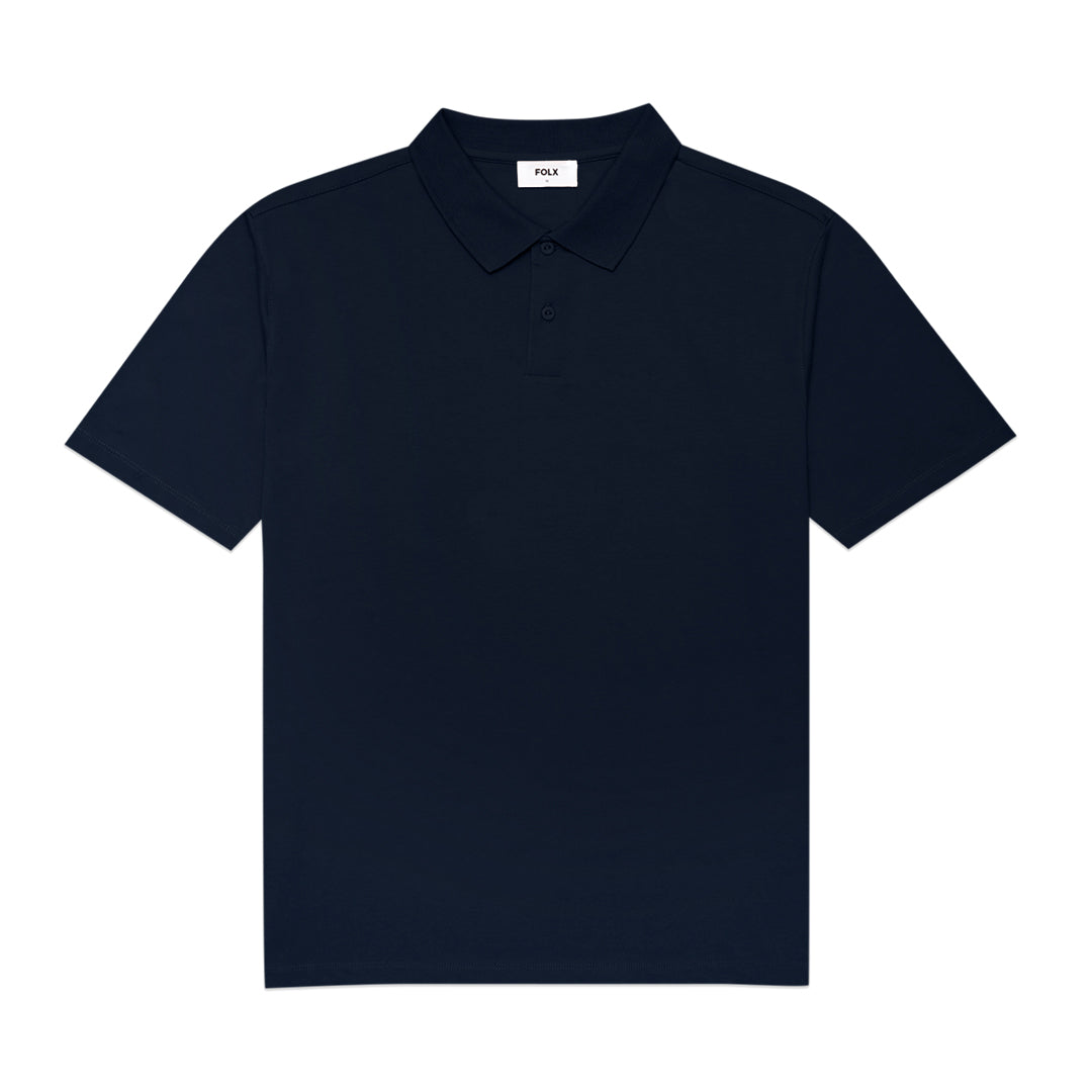 FOLX Lightweight Two-Button Polo Shirt