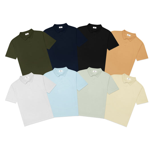 FOLX Lightweight Two-Button Polo Shirt