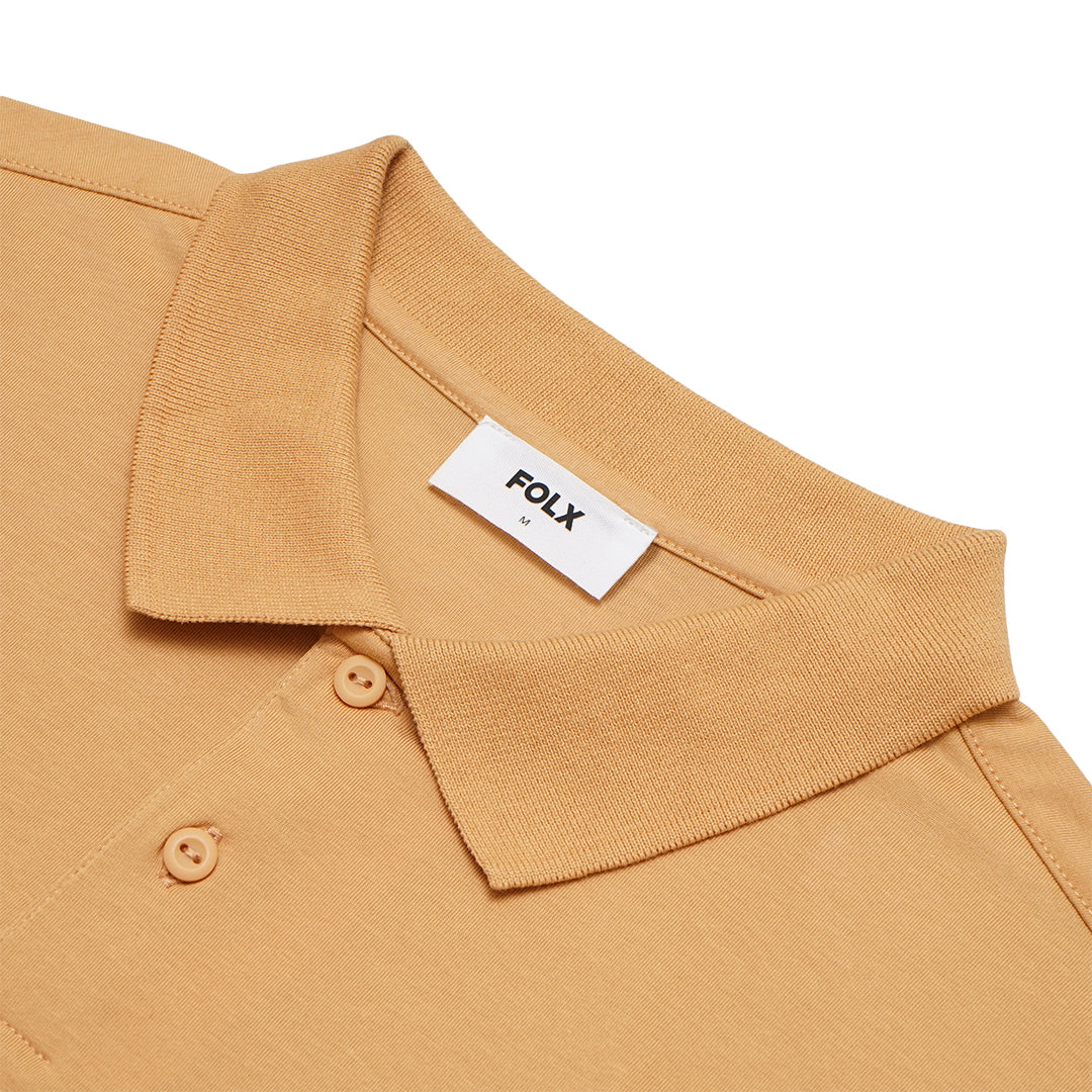 FOLX Lightweight Two-Button Polo Shirt