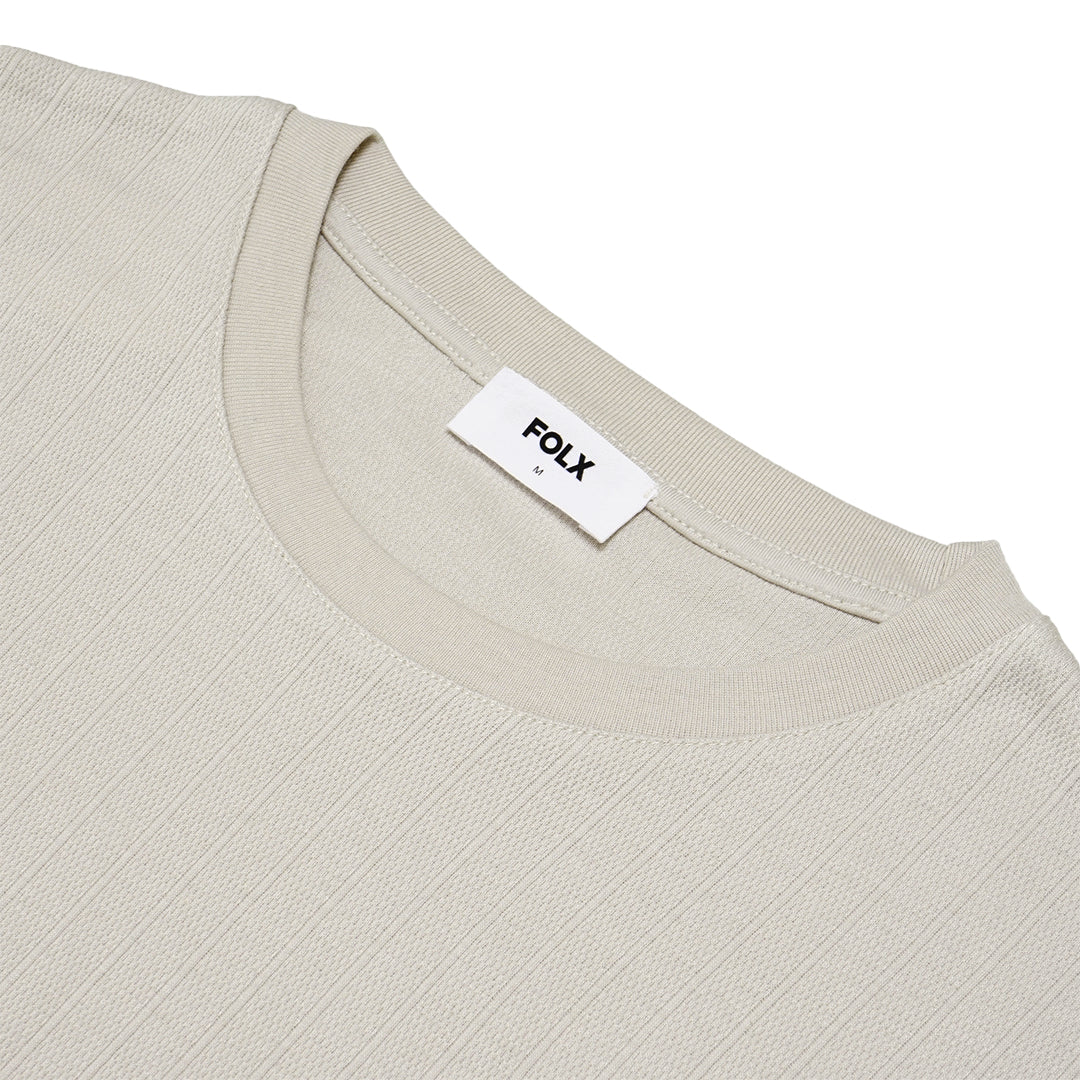 FOLX Tonal Vertical Stripes T-Shirt