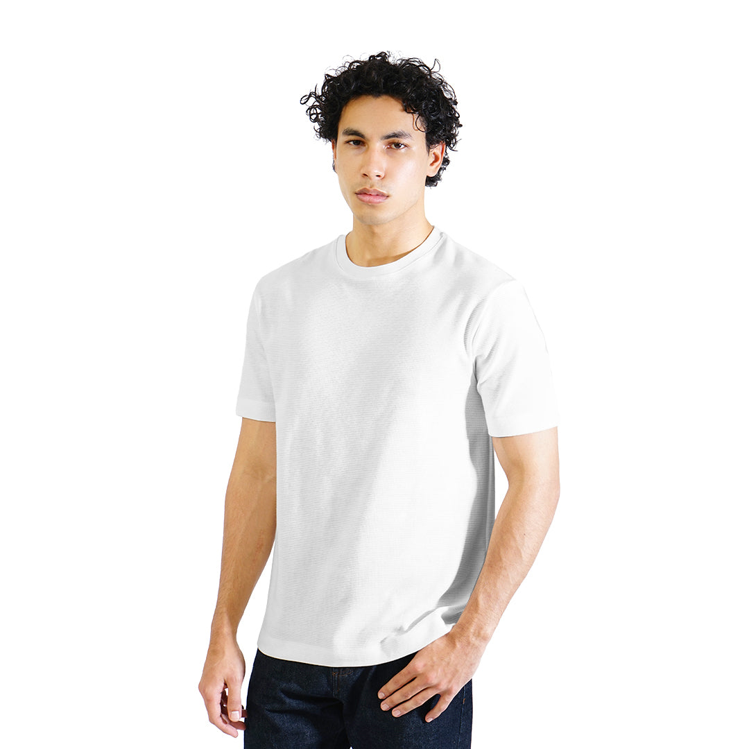 FOLX Solid Square Texture T-Shirt
