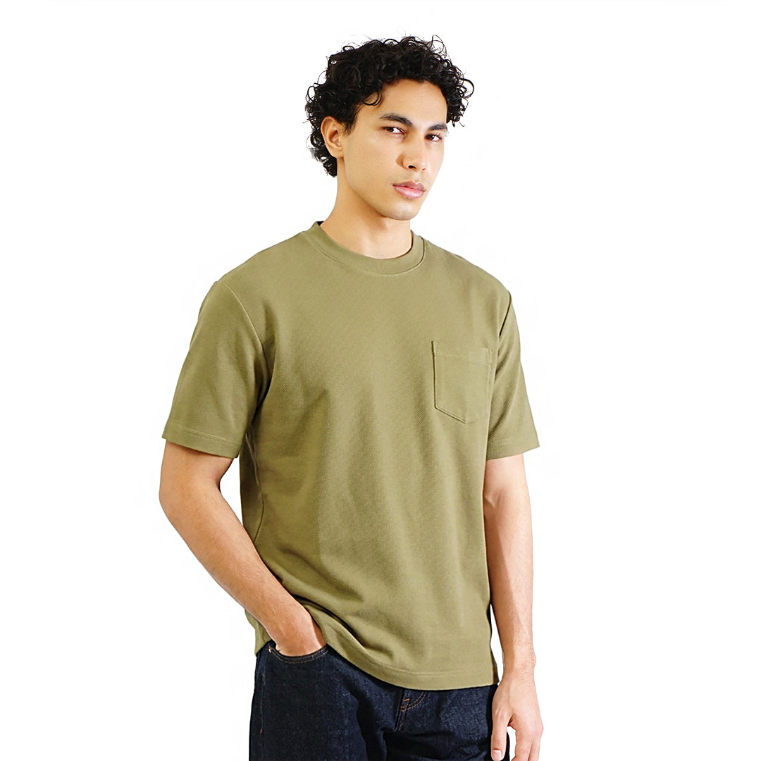 FOLX Diagonal Slash Pocket T-Shirt