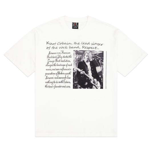 Saint Michael Kurt Cobain Lettering T-Shirt