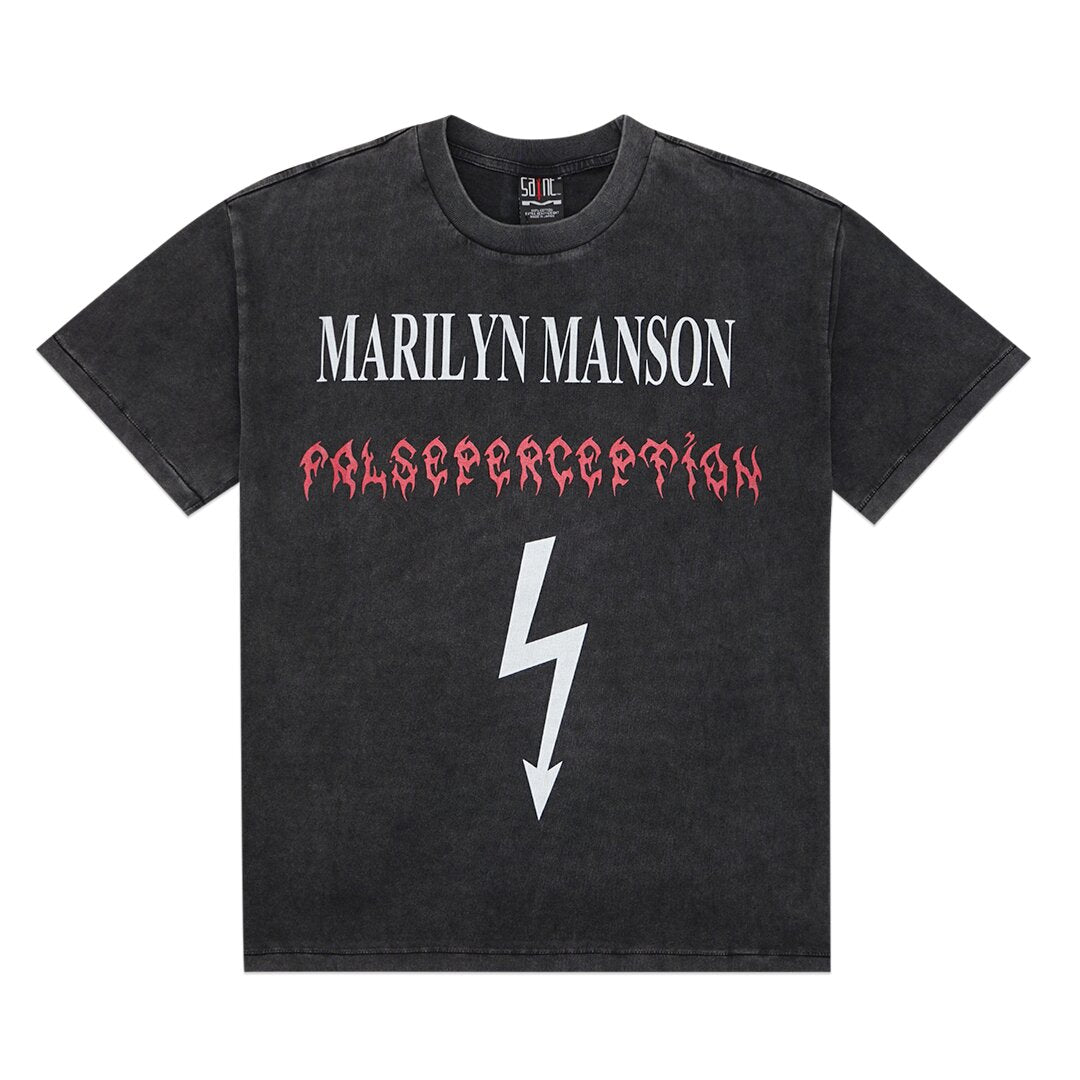 Saint Michael X Marilyn Manson False Perception T-Shirt