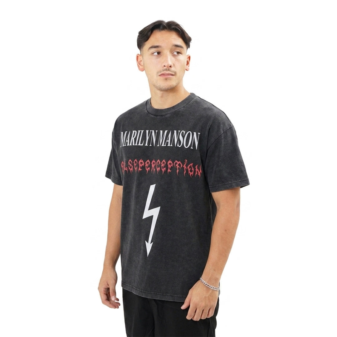 Saint Michael X Marilyn Manson False Perception T-Shirt