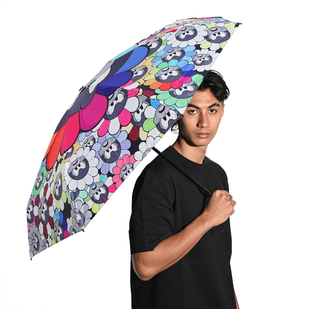 Takashi Murakami Sunflower Character Folding Umbrella