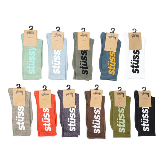 Stussy Helvetica Crew Socks