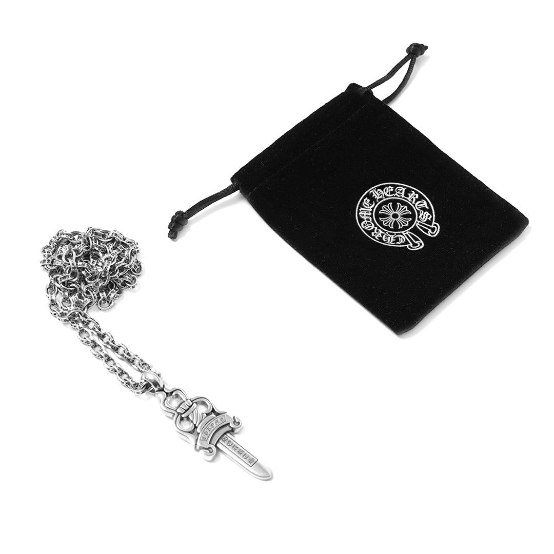 CHR Double Dagger Pendant Necklace