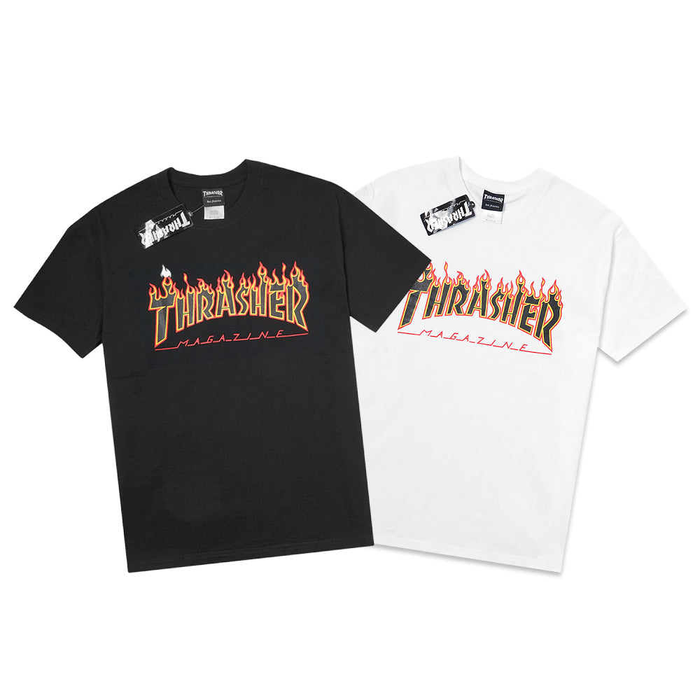 TSR Red Flame Print T-Shirt