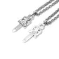 CHR Double Dagger Pendant Necklace
