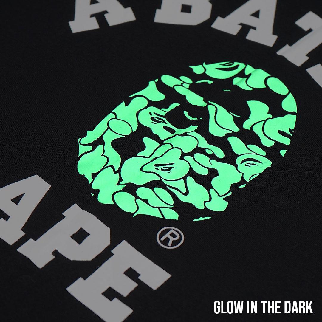 A Bathing Ape Glow in the Dark Camo Head T-Shirt