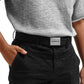 CHT Clip Chrome Buckle Webbed Belt